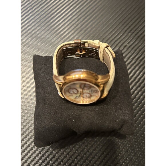 Pre-Owned Tissot Rose Gold and Ivory MOP Chronograph Watch - Picture 6 of 11